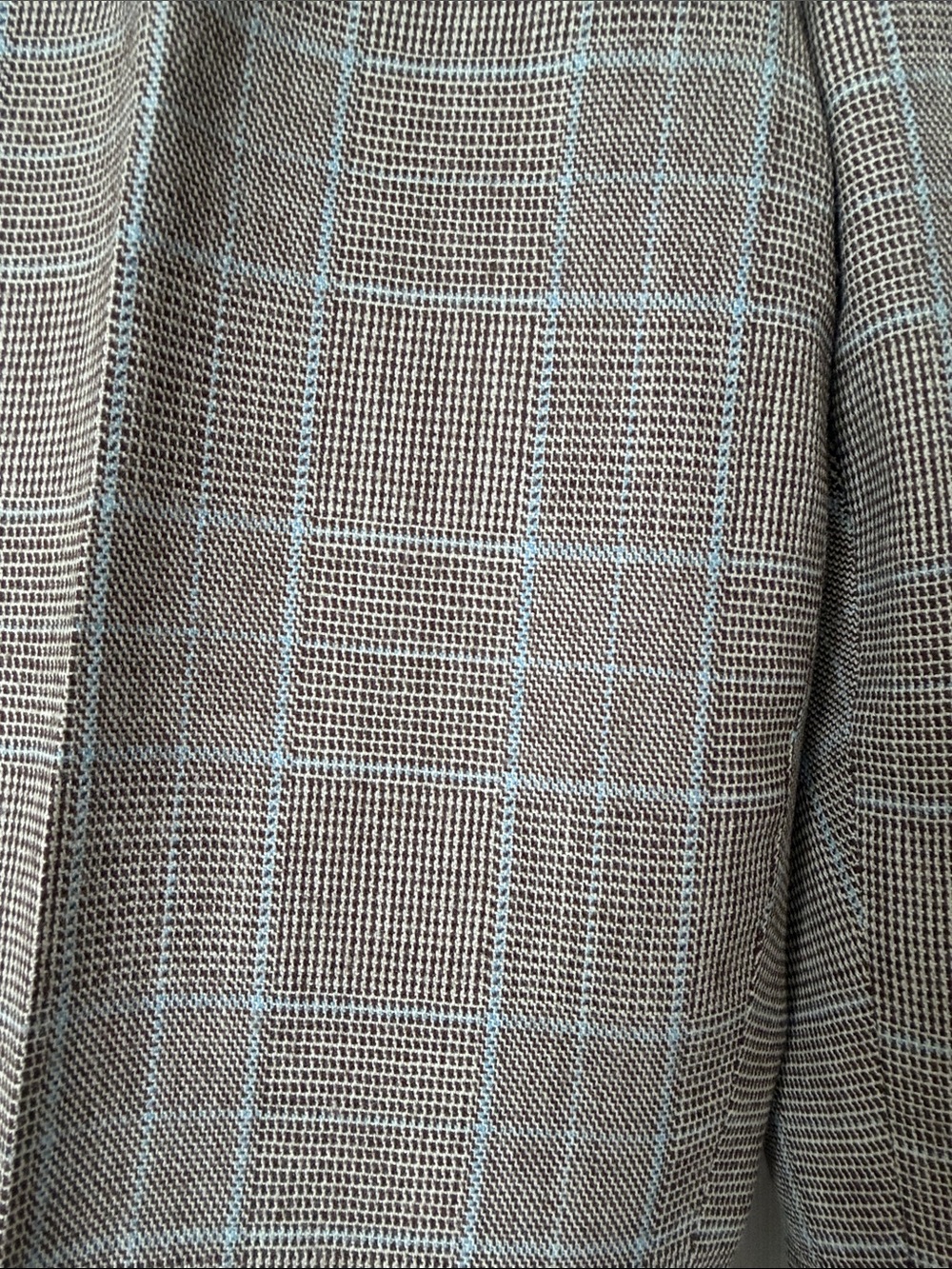 Evan-Picone Brown w/white & light blue Plaid Women’s Dress Pants-Sz 10 - Picture 2 of 5